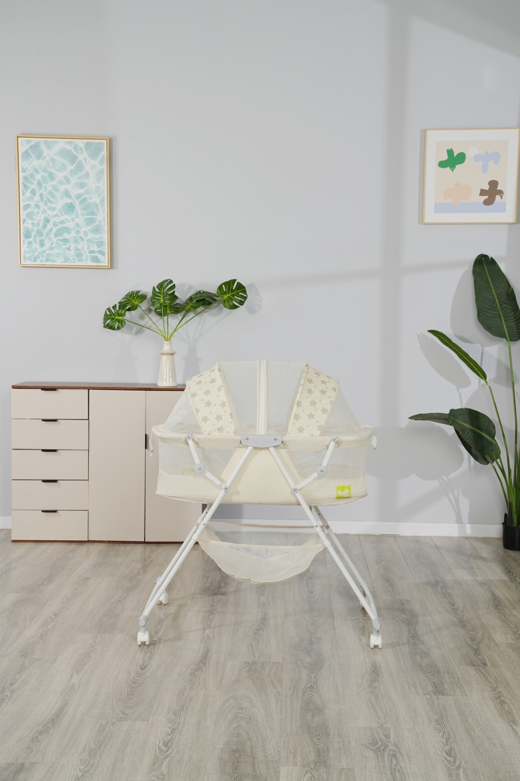 Cool Baby Portable Folding Bassinet & Rocking Cradle