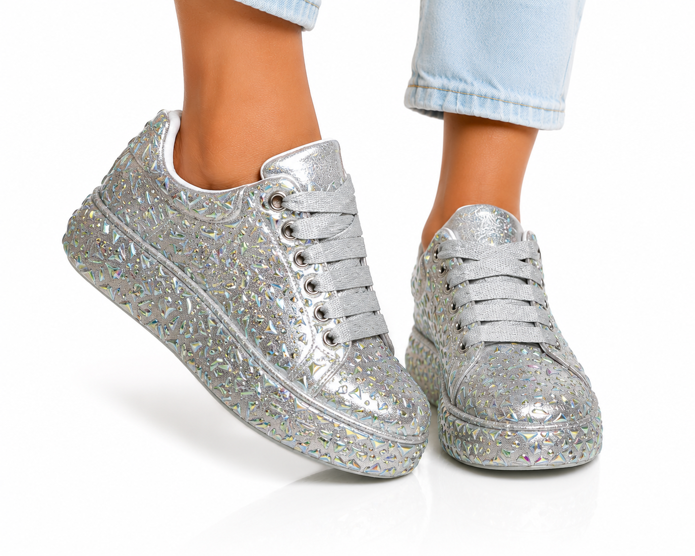 GREY NJERI MAQUINE SNEAKER SHOE